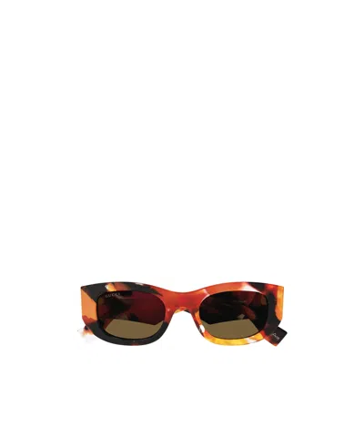 Gucci Gg1627s Rectangle-frame Sunglasses In Black