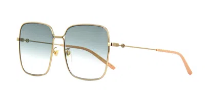 Pre-owned Gucci Gg1631s Black/grey (004) Sunglasses In Green