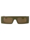 Gucci Interlocking G Sunglasses In Green-green-brown