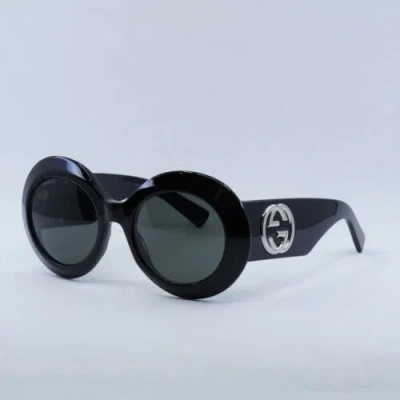 Pre-owned Gucci Gg1647s 007 Black/gray 54-21-140 Sunglasses Authentic