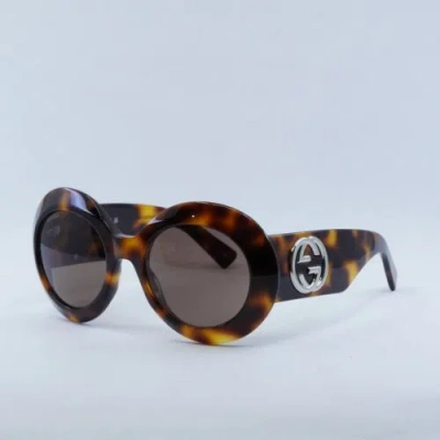 Pre-owned Gucci Gg1647s 009 Havana/brown 54-21-140 Sunglasses Authentic