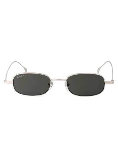 Gucci Gg1648s Sunglasses In 008 Silver Silver Grey