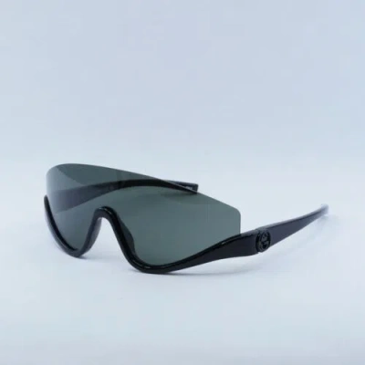 Pre-owned Gucci Gg1650s 001 Shiny Black/grey 99-1-110 Sunglasses Authentic In Gray