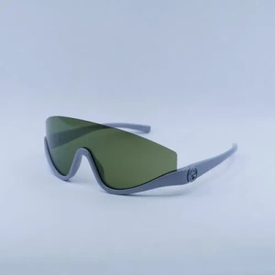 Pre-owned Gucci Gg1650s 011 Grey Silver/green Mirror 99-1-110 Sunglasses