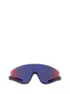 Gucci Eyewear Shield Frame Sunglasses In Grey