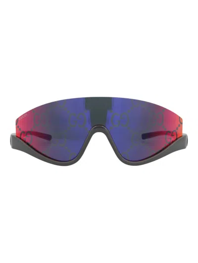 Gucci Gg1650s Sunglasses In 00151 - Grey Grey Red