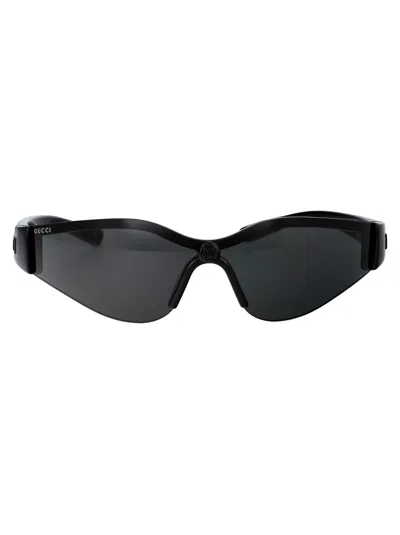 Gucci Gg1651s Sunglasses In 001 Black Black Grey