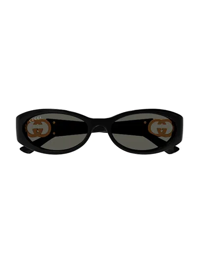 Gucci Gg1660s Sunglasses In Black Black Grey