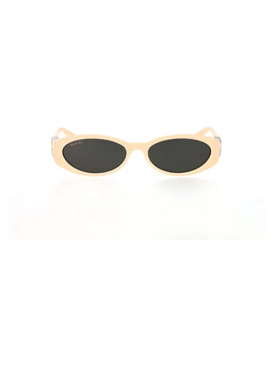 Gucci Gg1660s Sunglasses In Ivory-ivory-grey