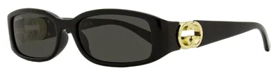Gucci Gg1661s Narrow Rectangular Sunglasses In Multi