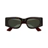 Gucci Gg1664s-002havana-red-green In Havana-red-green