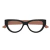 Gucci Gg1665o008 Black Pink Transparen In Black