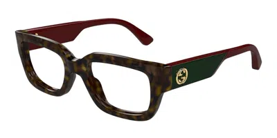 Gucci Gg1666o Women's Glasses, Tortoiseshell, Size 50 In Brown