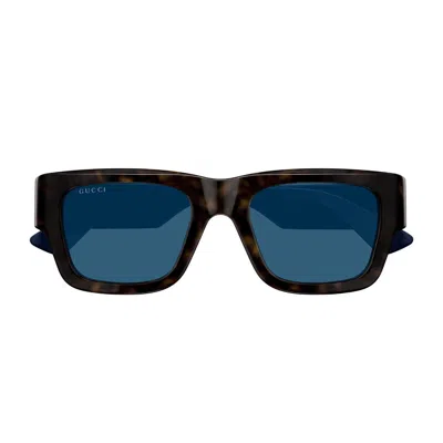 Gucci Gg1668s Linea Lettering Sunglasses In Brown