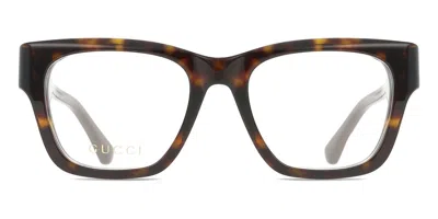 Gucci Gg1669o Men's Glasses, Tortoiseshell, Size 52 In Brown
