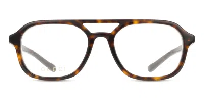 Gucci Gg1673o Men's Glasses, Tortoiseshell, Size 53 In Brown