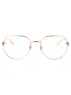 Gucci Gg1675ok Glasses In Gold-gold-transparent