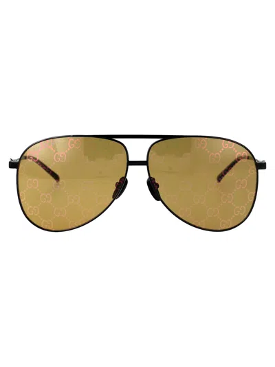 Gucci Gg1677s Sunglasses In Black-black-yellow