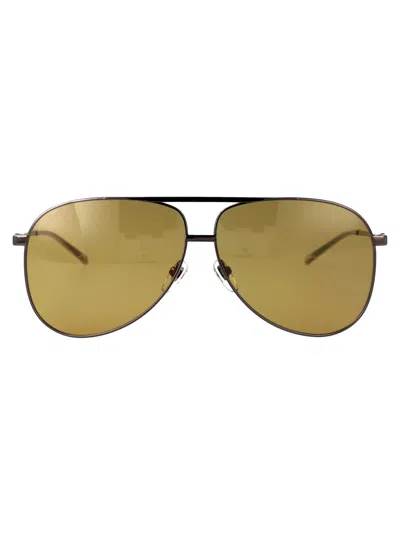 Gucci Gg1677s Sunglasses In Ruthenium-ruthenium-brown