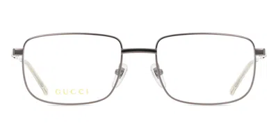 Gucci Gg1678o Men's Glasses, Silver, Size 55
