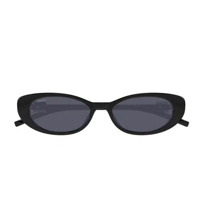 Gucci Gg1680s Linea Gg Logo 001 Black Grey Sunglasses