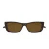 Gucci Gg1681s Linea Gg Logo 004 Havana Brown Sunglasses In Marrone