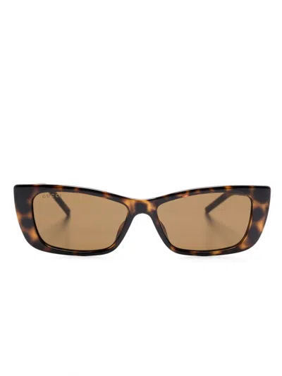Gucci Gg1681s Sunglasses In 褐色