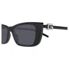 Gucci Logo Rectangular Sunglasses In Black