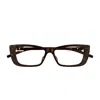 Gucci Gg1682o Linea Gg Logo Eyeglasses In Brown