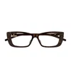 Gucci Gg1682o Linea Gg Logo Eyeglasses In Brown