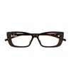 Gucci Gg1682o Linea Gg Logo Eyeglasses In Brown