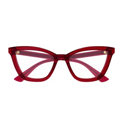 Gucci Gg1686o Linea Gg Logo 009 Red Trasparente Glasses
