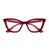 Gucci Gg1686o Linea Gg Logo Eyeglasses In Burgundy