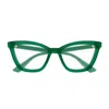 Gucci Gg1686o Linea Gg Logo Eyeglasses In Green