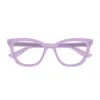 Gucci Demo Cat Eye Ladies Eyeglasses Gg0026o 014 53 In Purple