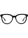 Gucci Womens Black Gg1687o Cat Eye-frame Acetate Optical Glasses In 黑色