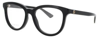 Gucci Gg1687o Eyeglasses Frame 52-18-140 With Case In 001 - Black / Demo