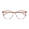 Gucci Gg1687o Linea Gg Logo 003 Pink Glasses In Rosa