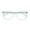 Gucci Gg1687o Linea Gg Logo 004 Green Trasparent Glasses In Green