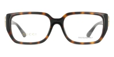 Gucci Gg1694oa Asian Fit Women's Glasses, Tortoiseshell, Size 55 In Brown