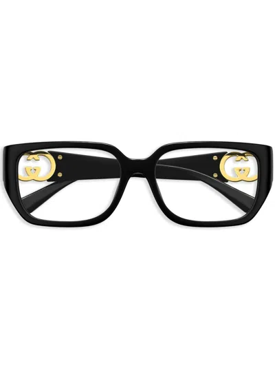 Gucci Demo Square Ladies Sunglasses Gg1694oa 001 55 In Black