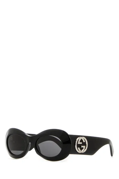 GUCCI OCCHIALI DA SOLE IN ACETATO NERO DONNA