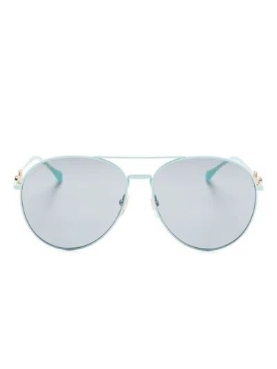 Gucci Gg1698s Sunglasses In Blue