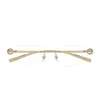Gucci Gg1702o Linea Horsebit 002 Gold Trasparent Glasses In Gold