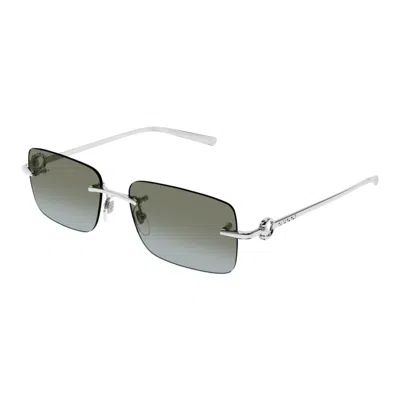 Gucci Gg1703s007 Silver Silver Brown In Metallic