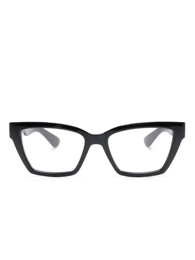 Gucci Gg1715o Glasses In Black-black-transparent