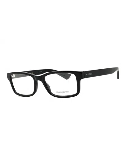 Gucci Gg1717o Eyeglasses In 001 - Black/transparent