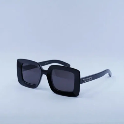 Pre-owned Gucci Gg1718s 001 Black/grey 51-23-145 Sunglasses In Gray