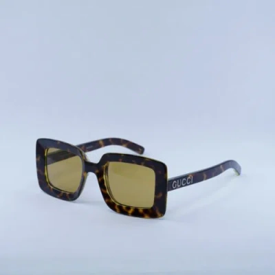 Pre-owned Gucci Gg1718s 002 Spotted Havana/nicotine 51-23-145 Sunglasses