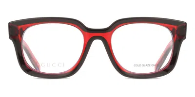 Gucci Gg1721o 004 Women's Glasses Red Size 50 - Free Lenses - Blue Light Block Available